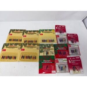 Vintage Frank's Replacement Christmas Light Bulbs Lot 2.5V 3V 3.5V Multi-Color